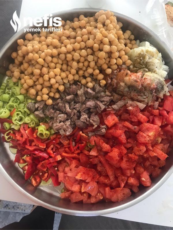 Fırında Sebzeli Nohut